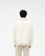 Crinkle Trucker Jacket - Ecru