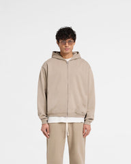 Initial Zip Hoodie - Dune