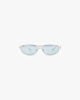Slim Aviator Sunglasses - Silver Matcha