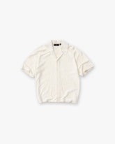 All Over Print Towel Shirt - Aged White