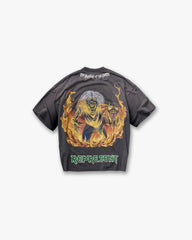 Represent X Iron Maiden Number Of Beast T-Shirt - Sunfade Grey