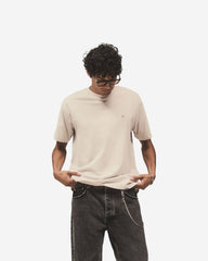 Metal Initial R T-Shirt - Concrete