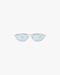 Slim Aviator Sunglasses - Silver Matcha