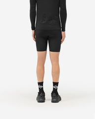 247 Ribbed Half Tight - Black